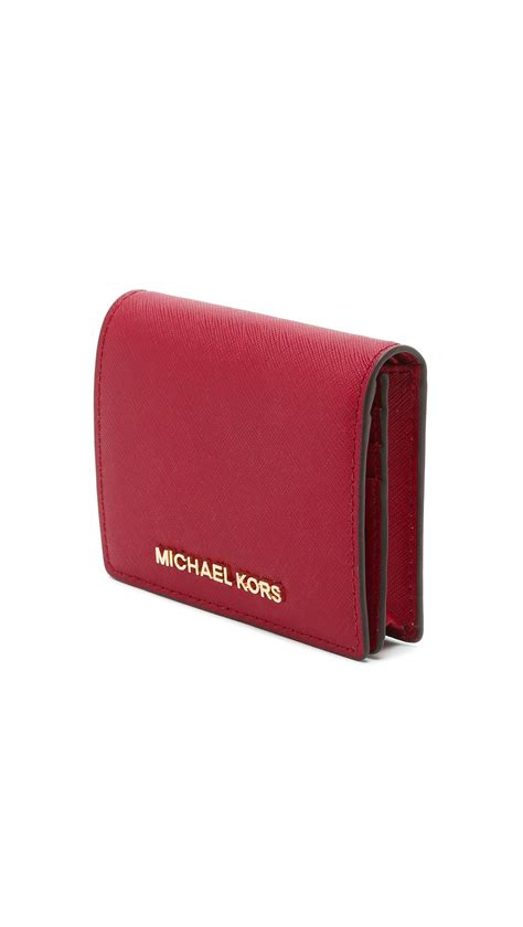 Michael Kors dark cherry wallet